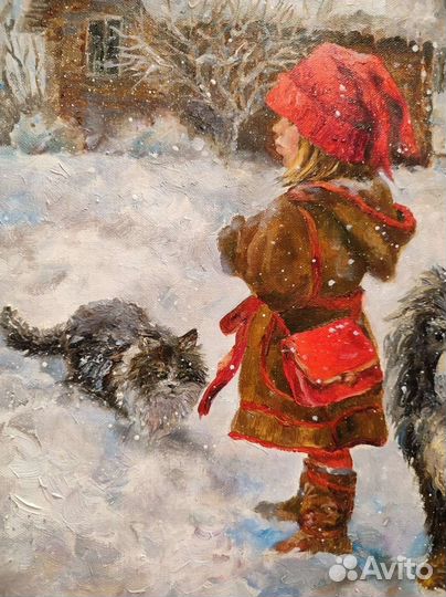 Картина маслом на холсте 