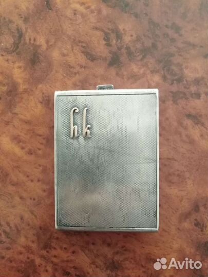 Портсигар серебряный