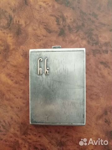 Портсигар серебряный
