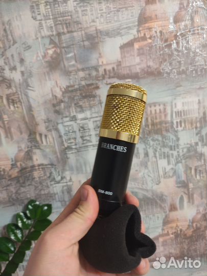 Конденсаторный микрофон bm-800 + фантомное питание