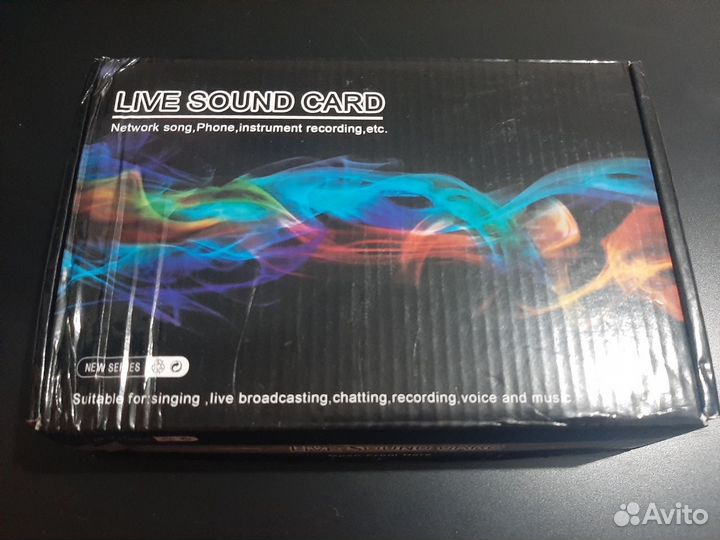 Внешняя звуковая карта V8, миксер 16 бит