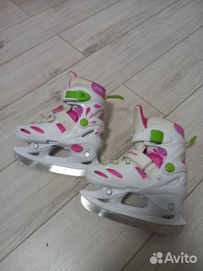 Коньки детские раздвижные р. 27-30