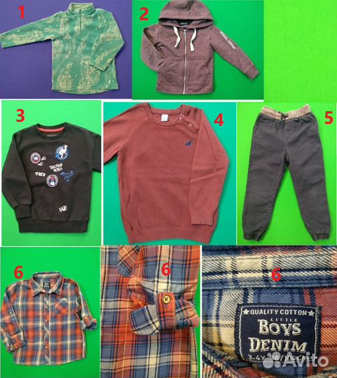 Детские вещи на мальчика 3-4 года