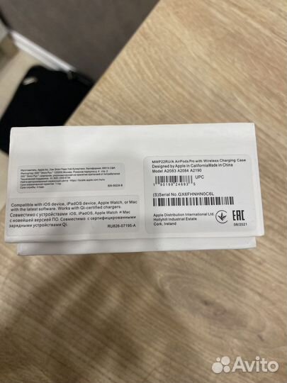 Наушники apple airpods pro