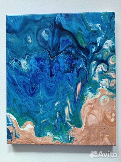 Картина флюид арт