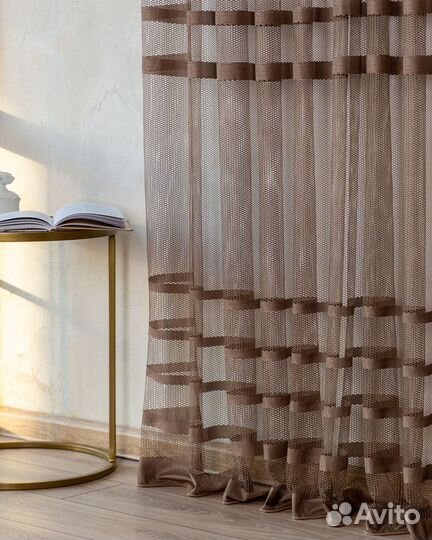 Тюль Фрида Капучино