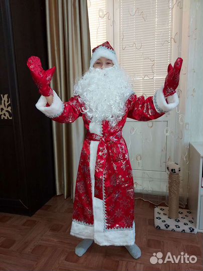 Костюм деда Мороза, детский, прокат
