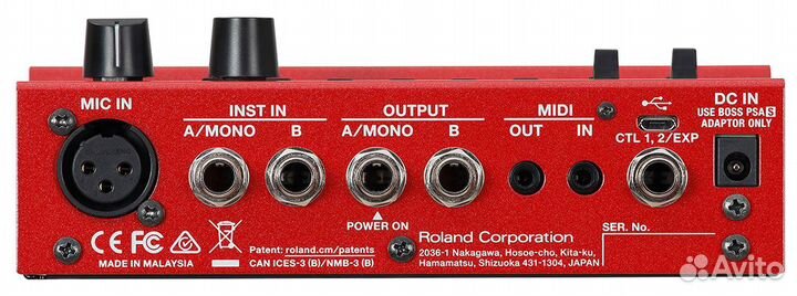 Фразовый сэмплер (процессор эффектов) Boss RC-500