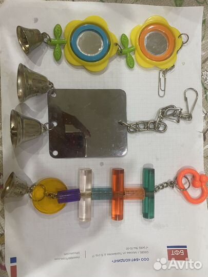 Игрушки для попугая