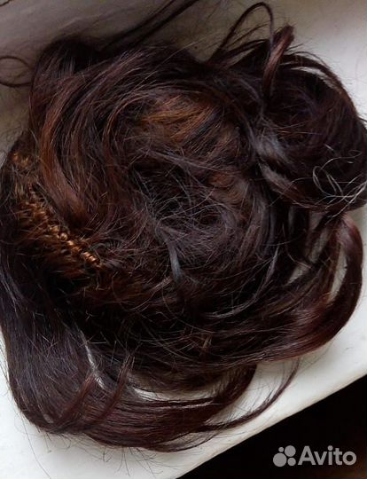 Шиньон из натуральных волос