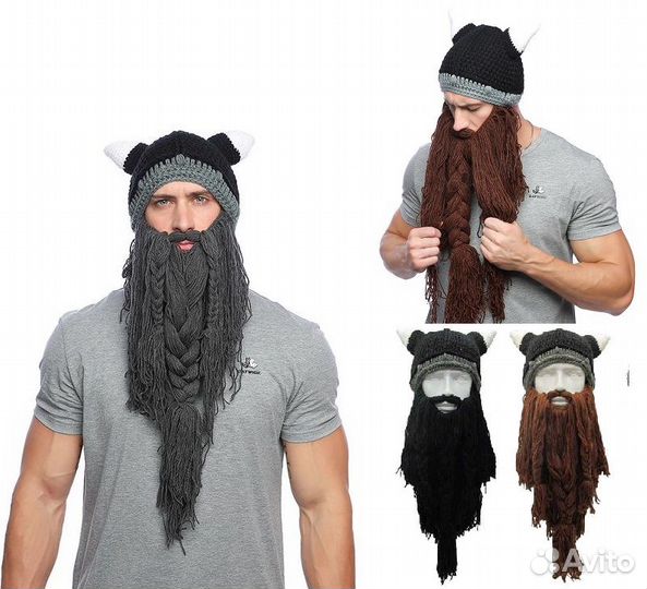 Прикольные шапки: Рыцарь, Викинг, Шрек, Раста