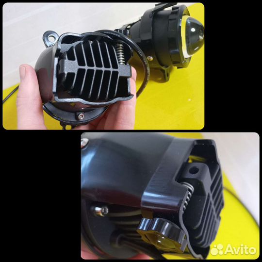 Противотуманные фары led линзы LADA priora