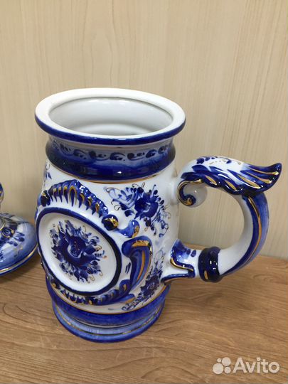 Гжель пивная Кружка орёл