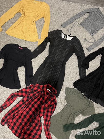 Женская одежда 2 пакета + украшения