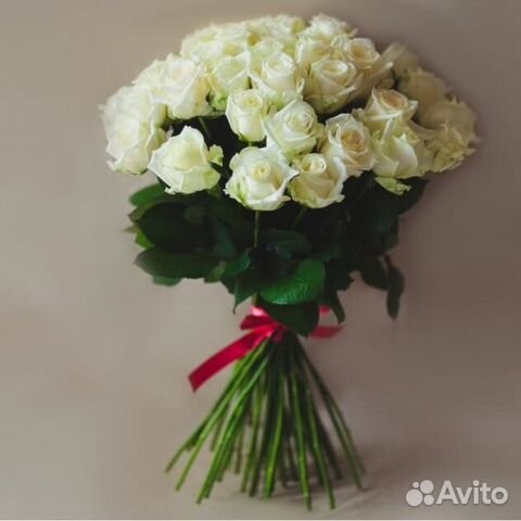 Розы с доставкой Розы белые Элитные