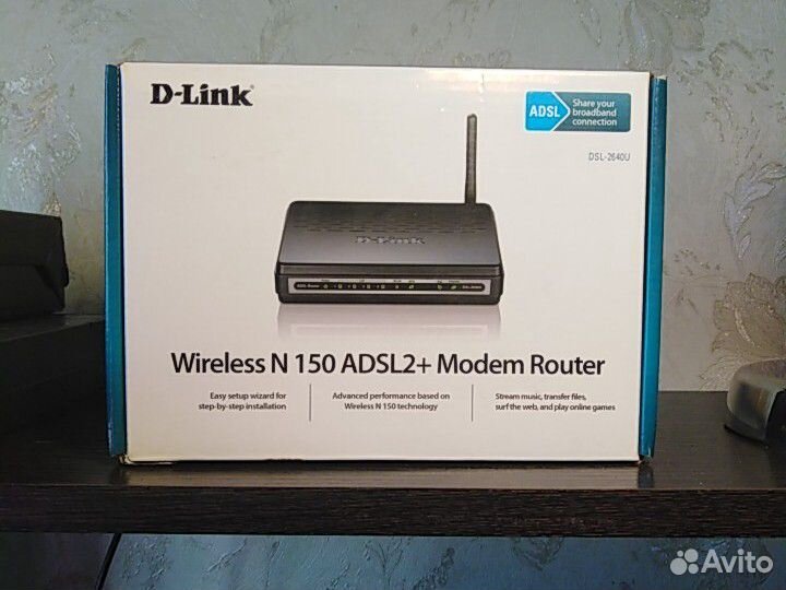 D-link DSL-2640 wireles N 150 adsl2+Modem Router