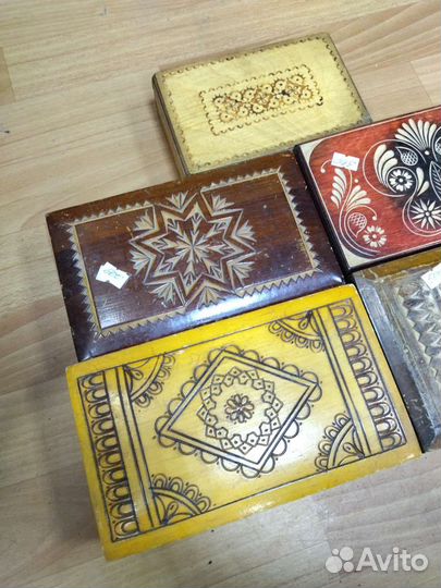 Шкатулки деревянные СССР
