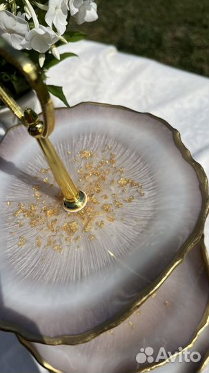 Этажерка фруктовница из эпоксидной смолы