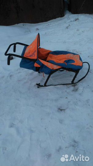 Детские санки коляска
