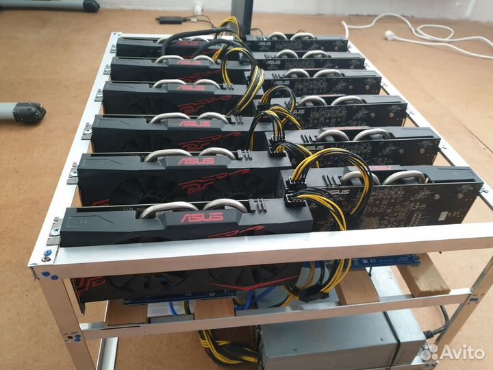 Видеокарты AMD RX470 12 шт