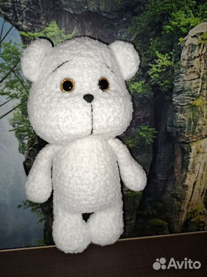 Плюшевые вязанные мишки