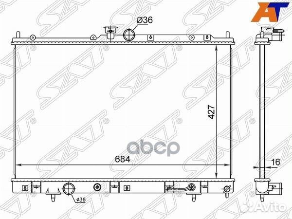 Радиатор Mitsubishi Delica 97-07 / Outlander 02-09
