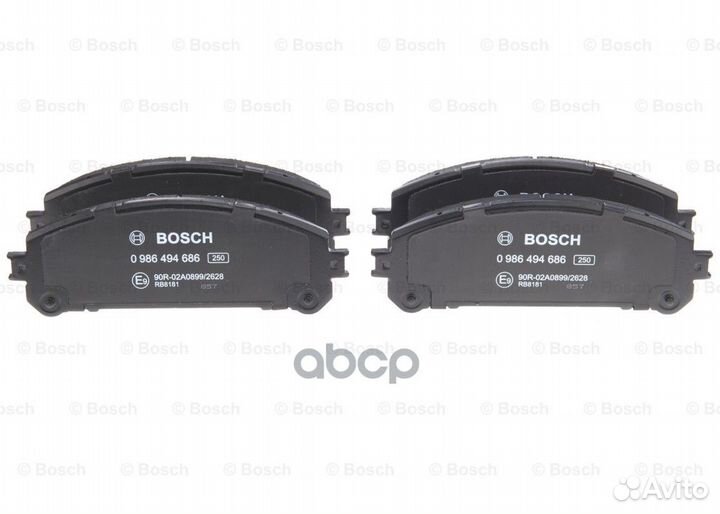 Колодки тормозные дисковые перед Bosch 49
