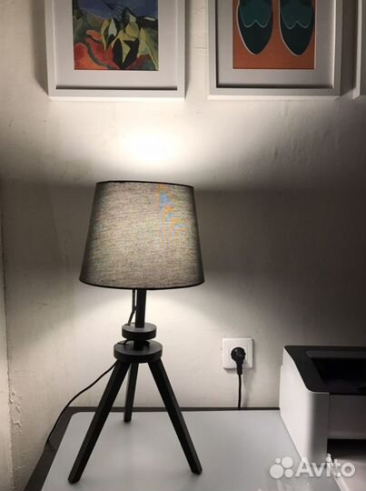 Лампа настольная ikea, с лампочкой ledare 600 ml