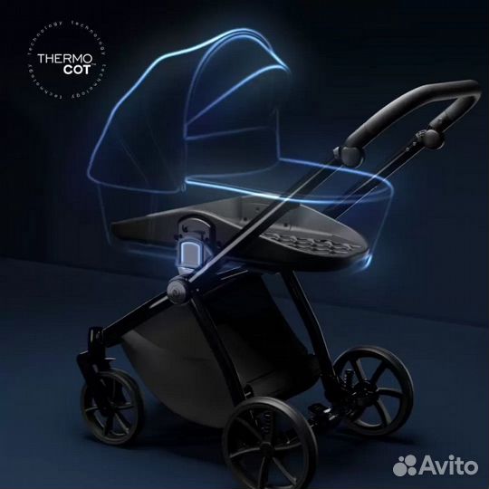 Коляска 2 в 1 Tutis Mio + Termo Black Edition