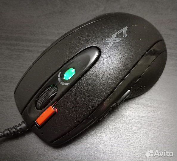 Мышь игровая проводная A4Tech X710BK 2000 dpi