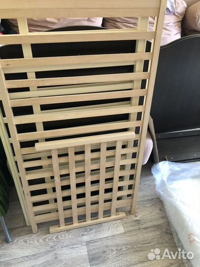 Детская кроватка трансформер с маятником