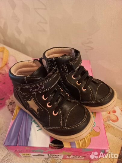 Ботинки для девочки 24,25 размер