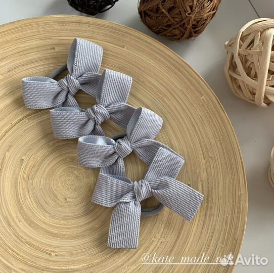 Вельветовые бантики