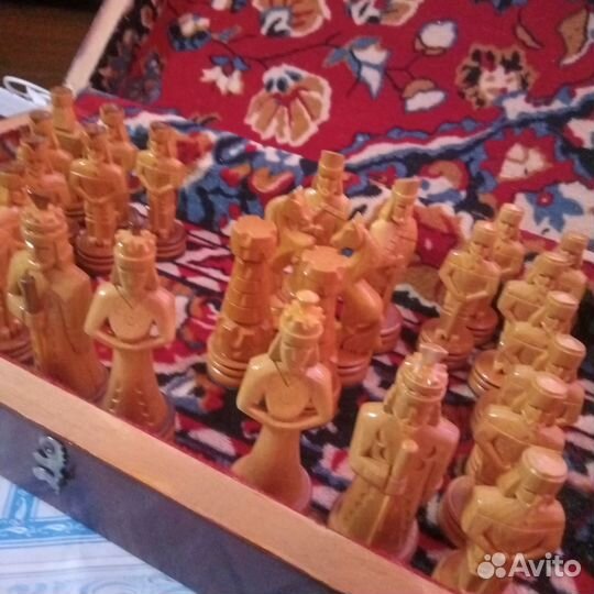 Шахматы резные штучная работа горцы