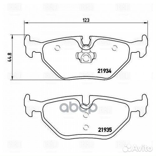 Колодки торм. для а/м BMW 3 (E46) (98) диск. з