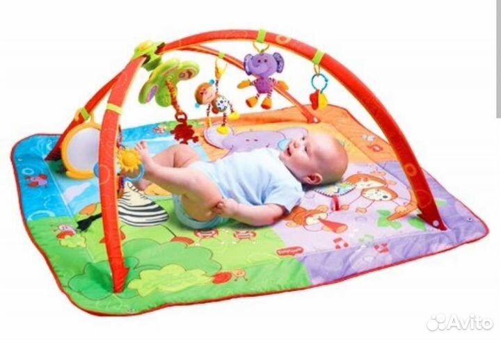 Развивающий коврик tiny love разноцветное сафари