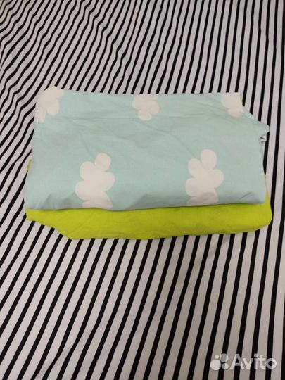 2 натяжные простыни в кроватку икеа