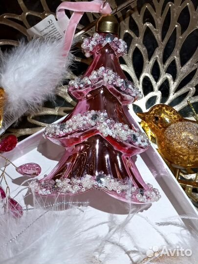 Елочные игрушки стекло karlsbach shishi zara