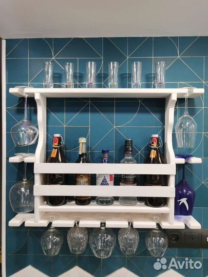 Винная полка лофт