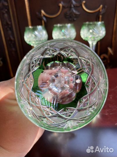 Saint Louis фужер бокал цветной хрусталь Baccarat