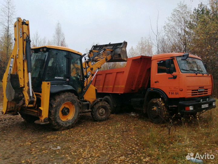 Экскаватор погрузчик + гидромолот