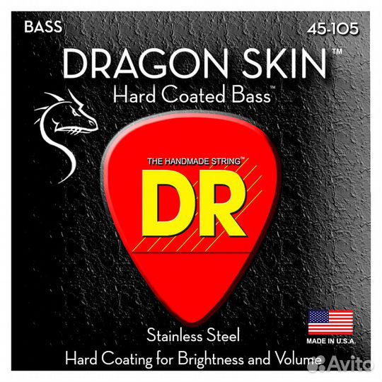 DR Strings 45-105 Dragon Skin Coated DS. (Новый)