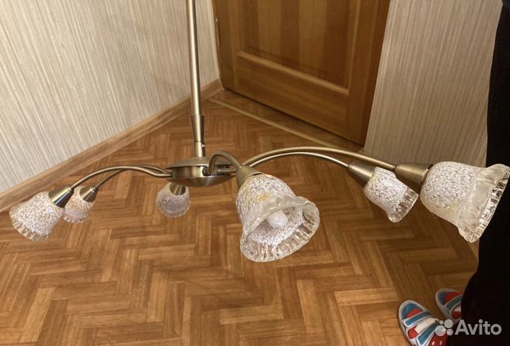 Люстра 6 рожков, производство Австрия, Eglo, галог