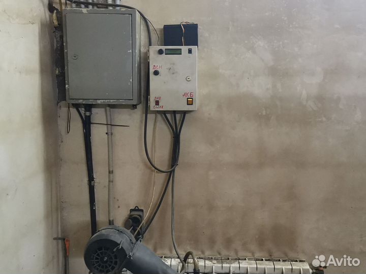 Печь калорифер на отработке