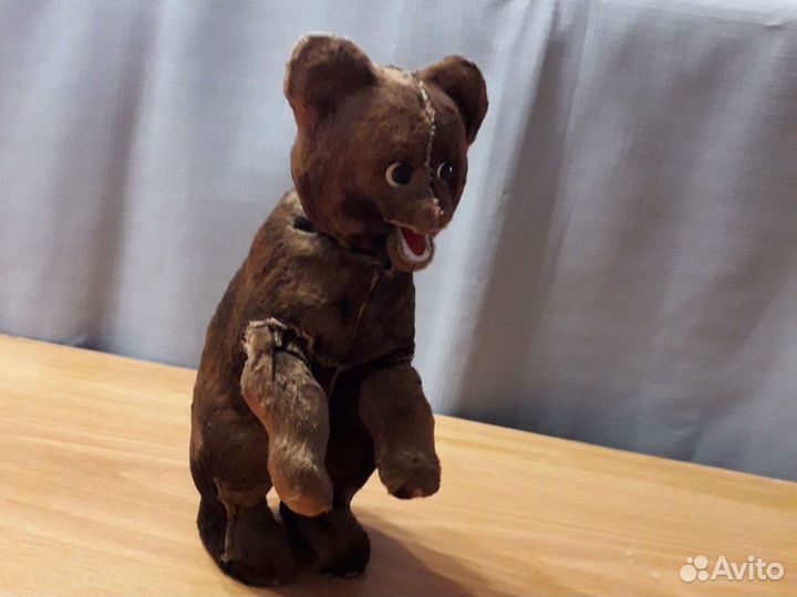 Медведь заводной плюшевый 60х годов СССР