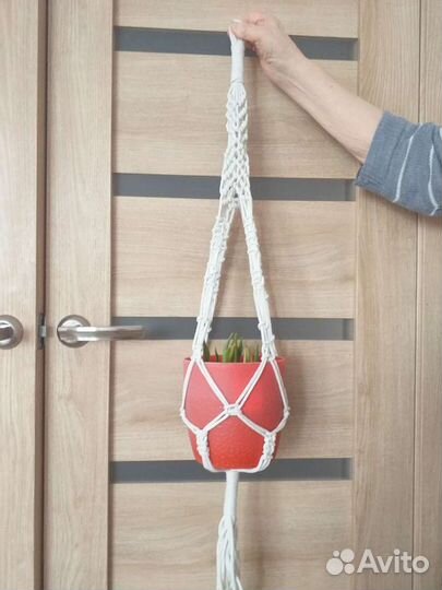 Макраме подвесное для цветов