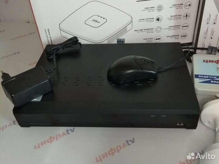 Комплект 11 камер видеонаблюдения Dahua микр