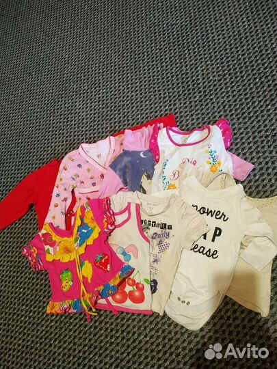 Большой пакет одежды для девочки