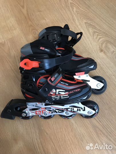 Роликовые коньки раздвижные ReAction размер 26-31