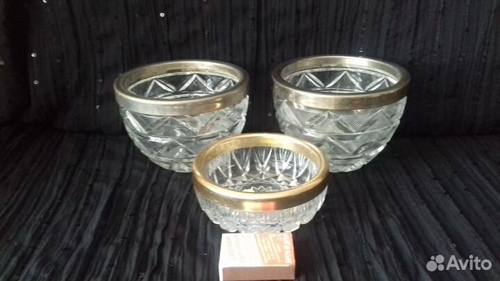 Салатники хрустальные СССР